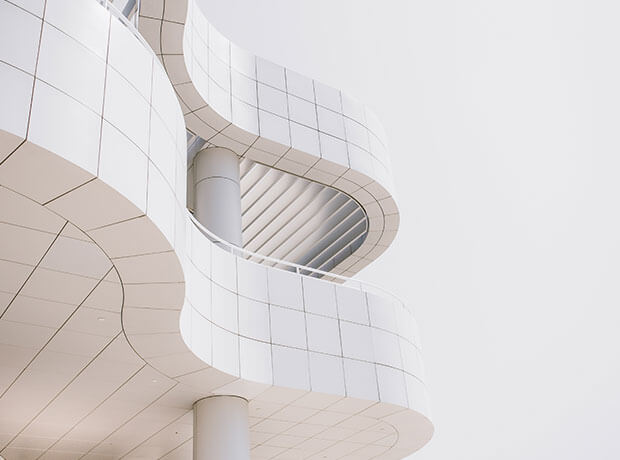Architecture White Spiral Building